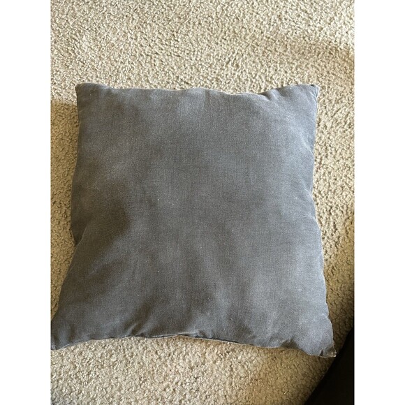 Vintage Looney Tunes Throw Pillow Black Warner Bros 16” Square 90s Original - Picture 2 of 2